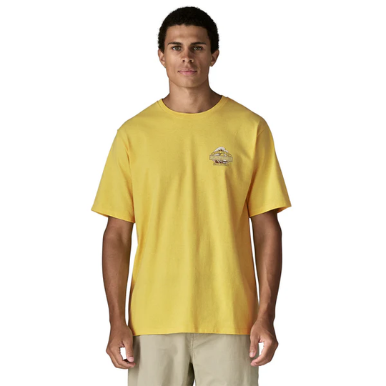 Maglietta Great Waves Responsibili-Tee con logo onda Hokusai e cotone poliestere riciclato