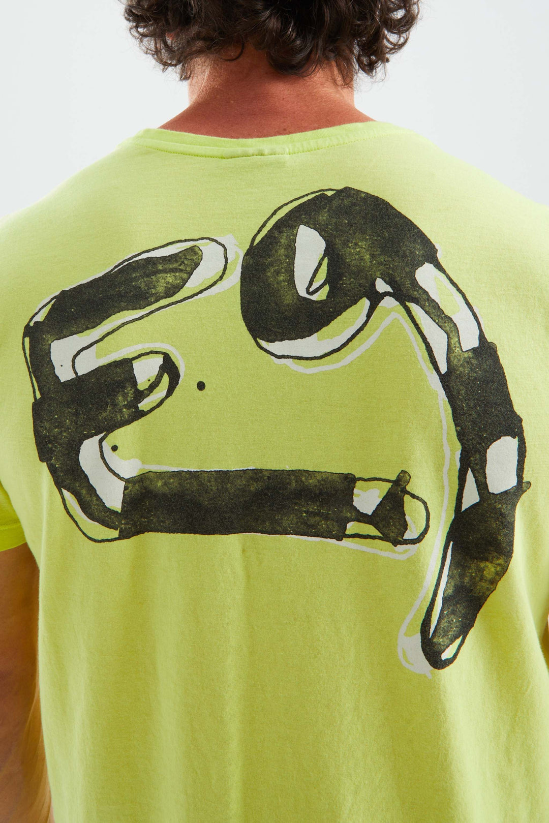 T-shirt jersey leggero in cotone biologico per outdoor e climbing con logo originale e stampa retro