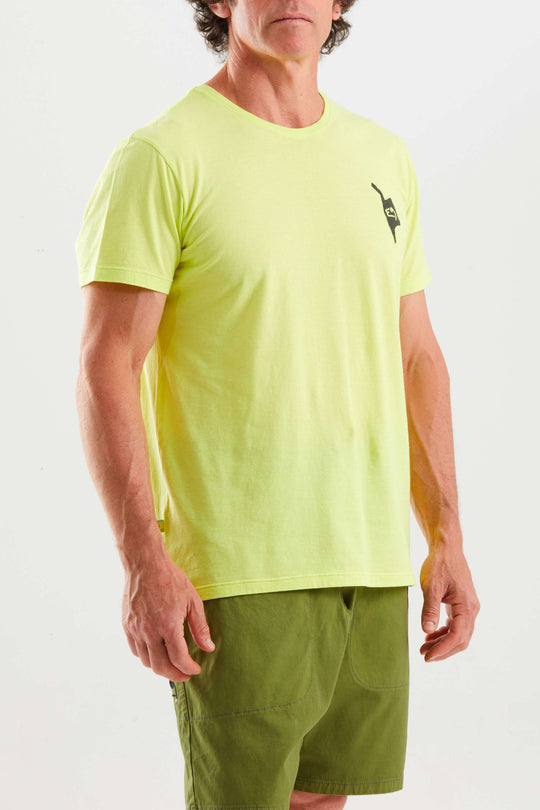 T-shirt jersey leggero in cotone biologico con logo originale per outdoor e climbing