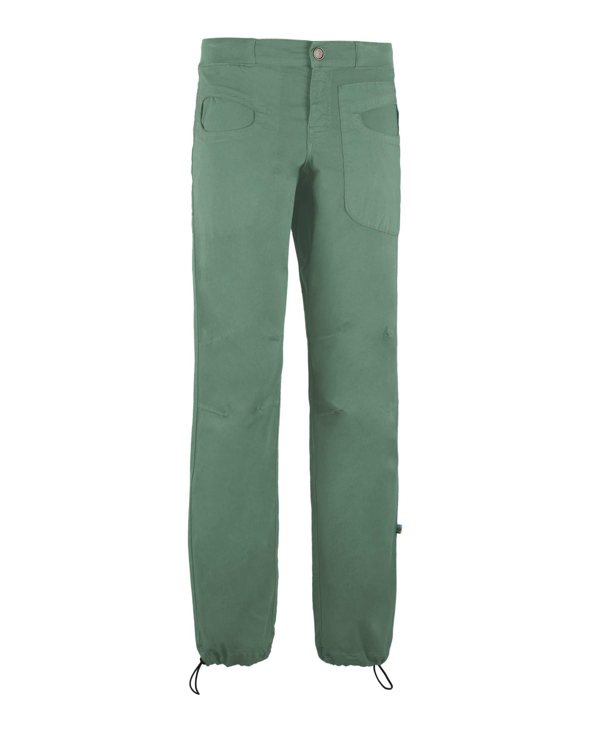 Pantaloni outdoor in bamboo e cotone biologico slim fit per arrampicata e attività all'aperto made in Italy