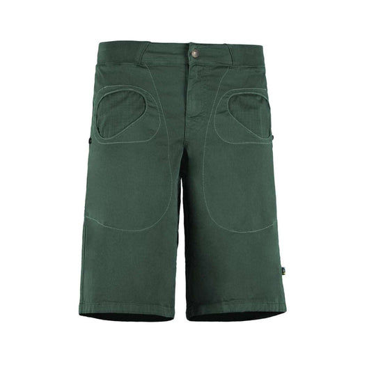 Rondo Short 2.2 urban climbing shorts in stretch organic cotton gabardine with printed pockets and adjustable waist