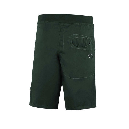 Rondo Short 2.2 urban climbing shorts in stretch organic cotton gabardine with printed fabric pockets and adjustable waist