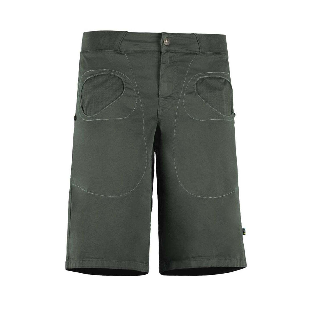 Rondo Short 2.2 urban climbing shorts in stretch organic cotton gabardine with printed pockets and adjustable waist
