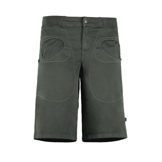 Rondo Short 2.2 urban climbing shorts in stretch organic cotton gabardine with printed pockets and adjustable waist