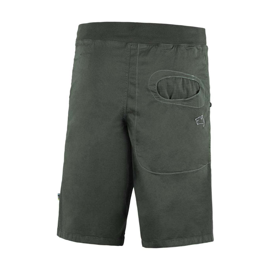 Rondo Short 2.2 urban climbing shorts in stretch organic cotton gabardine with printed pockets and adjustable waist
