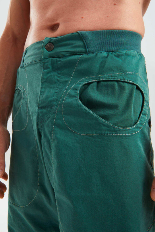 Urban climbing shorts Rondo Short 2.2 in stretch organic cotton gabardine with printed pockets and adjustable waist