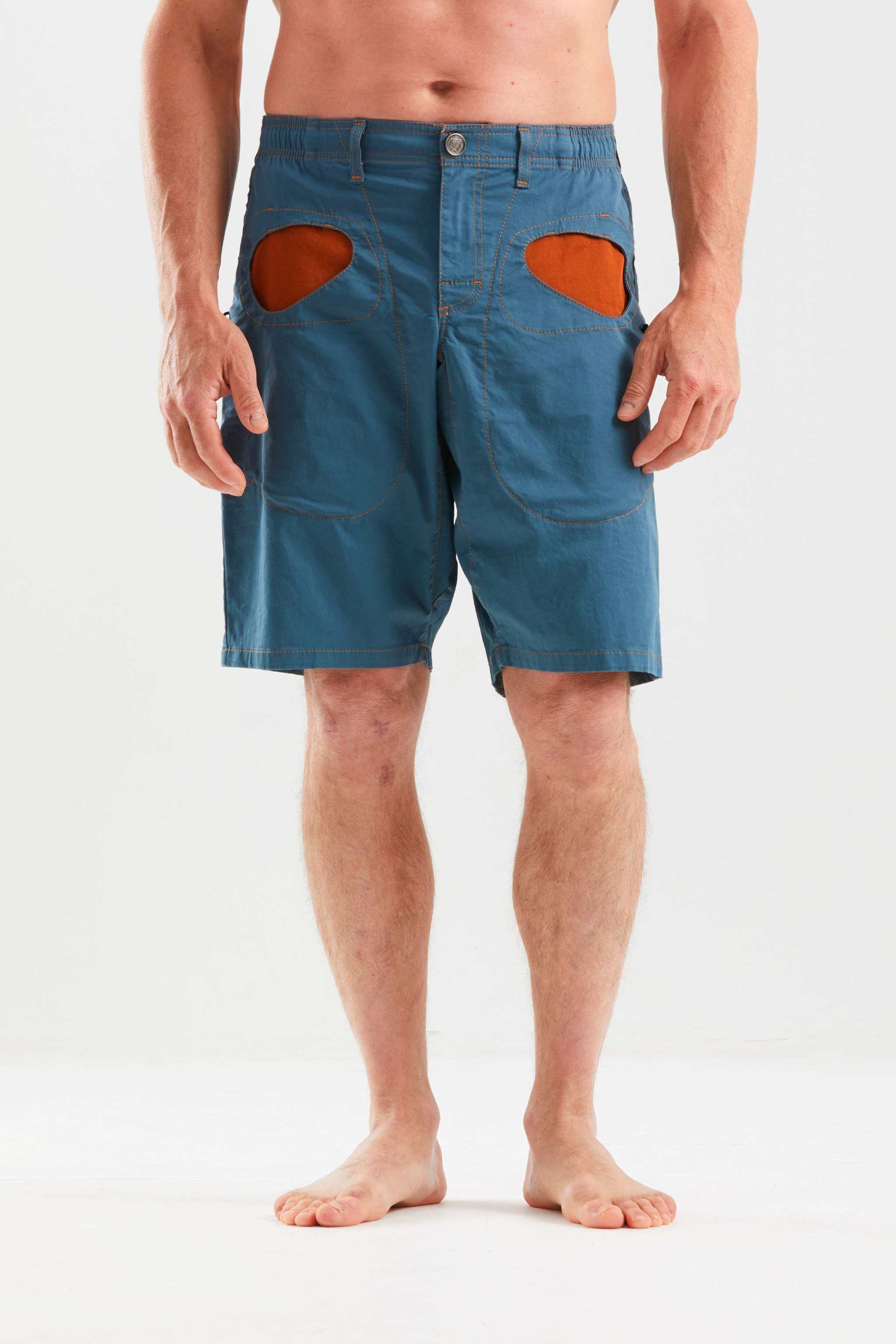 Shorts Rondo Short S in cotone biologico per arrampicata urbana con tasche e design funzionale, Made in Italy