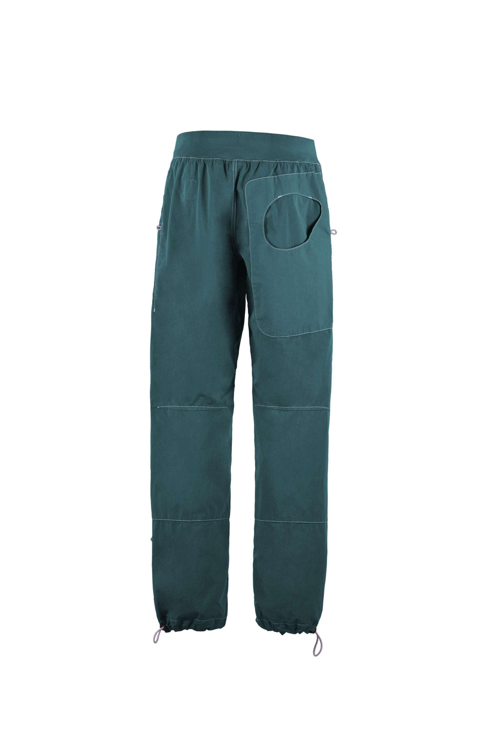 Pantalón outdoor W Blat de popelín técnico con 72% algodón orgánico, bolsillos en contraste y cintura ajustable, ideal para escalada y actividades al aire libre