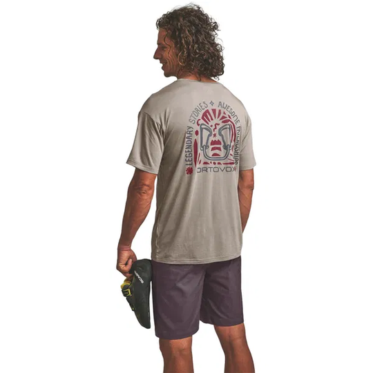 Ortovox 150 Cool Climbing Vibes TS M men's lightweight breathable climbing t-shirt with merino wool blend and cooling effect