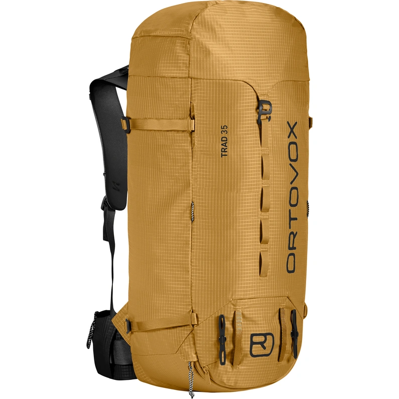 Zaino da arrampicata TRAD 35 leggero e robusto con sistema dorsale High Flex Contact e porta materiali per alpinismo e arrampicata.