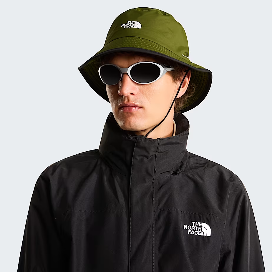 Antora Rain Bucket waterproof bucket hat with adjustable chin strap and DryVent™ technology for trekking