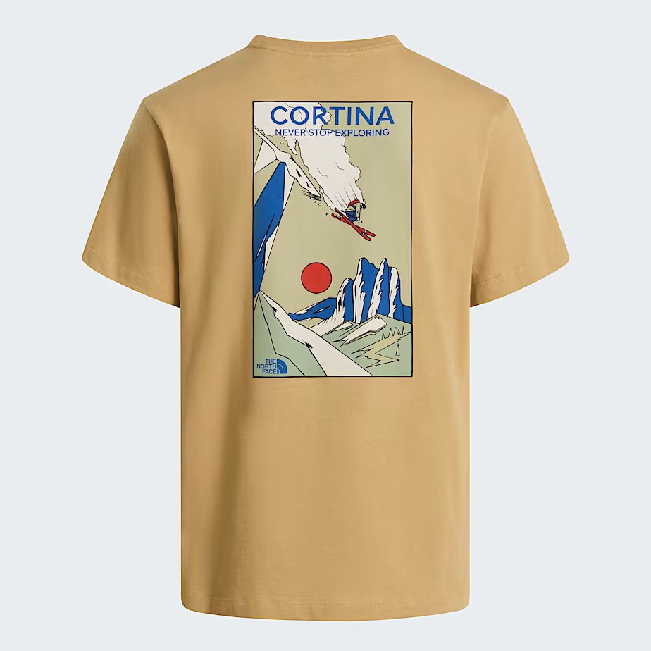 t-shirt grafica montagna maniche corte cotone 100% morbida comoda lifestyle outdoor