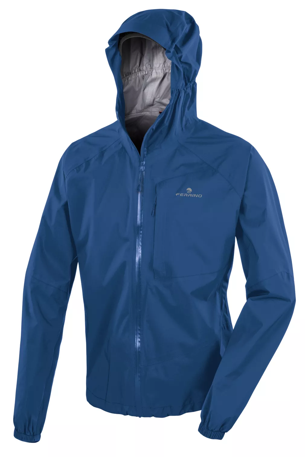 Kunene Jacket Man ultralight waterproof breathable trail running jacket with elastic hood and zippered pockets