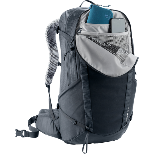 Deuter Futura 29 EL hiking backpack with ventilation, adjustable straps, rain cover, and 29-liter capacity