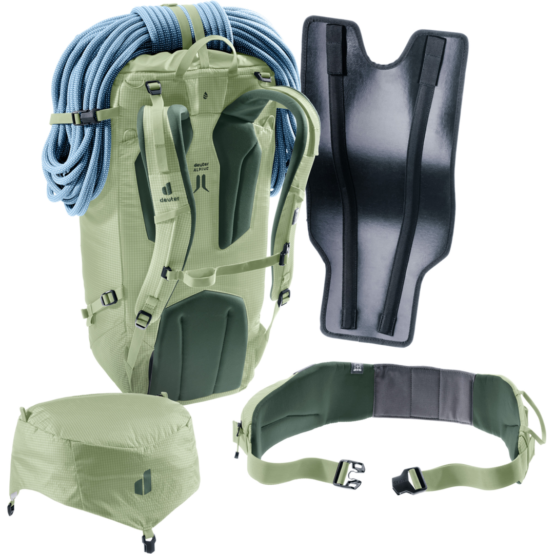 Zaino Deuter Guide 34+6 escursionismo alpino con sistema contact back e cintura staccabile