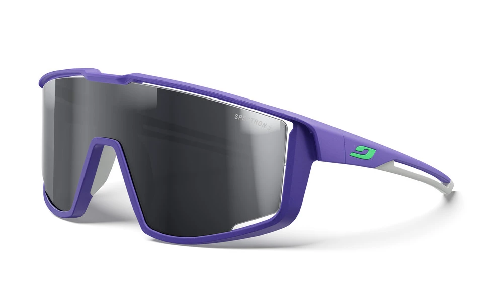 FURY - VIOLET/GRIS cycling sunglasses with panoramic screen and ventilated frame for precise fit and anti-fog performance