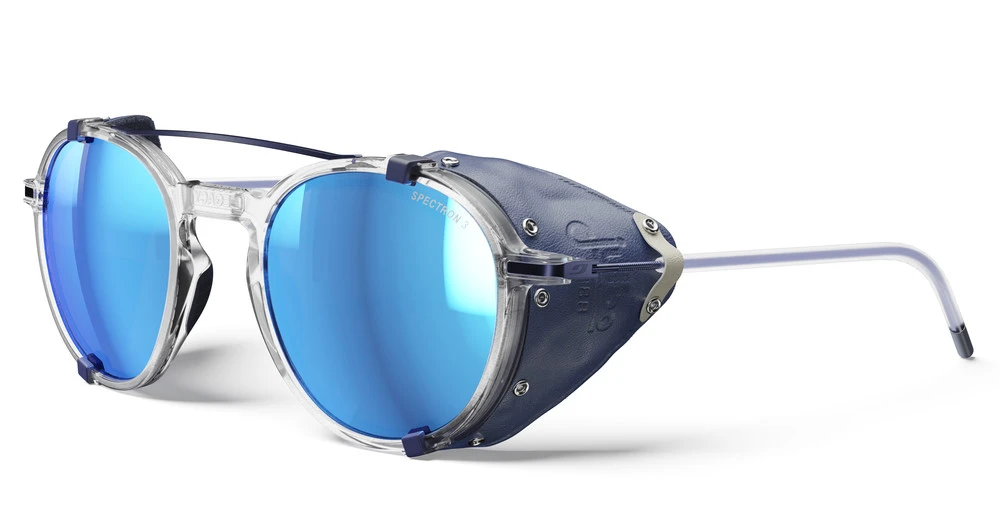 LEGACY - CRISTAL/BLU sport sunglasses with removable side shields and lightweight adjustable Grip Tech temples