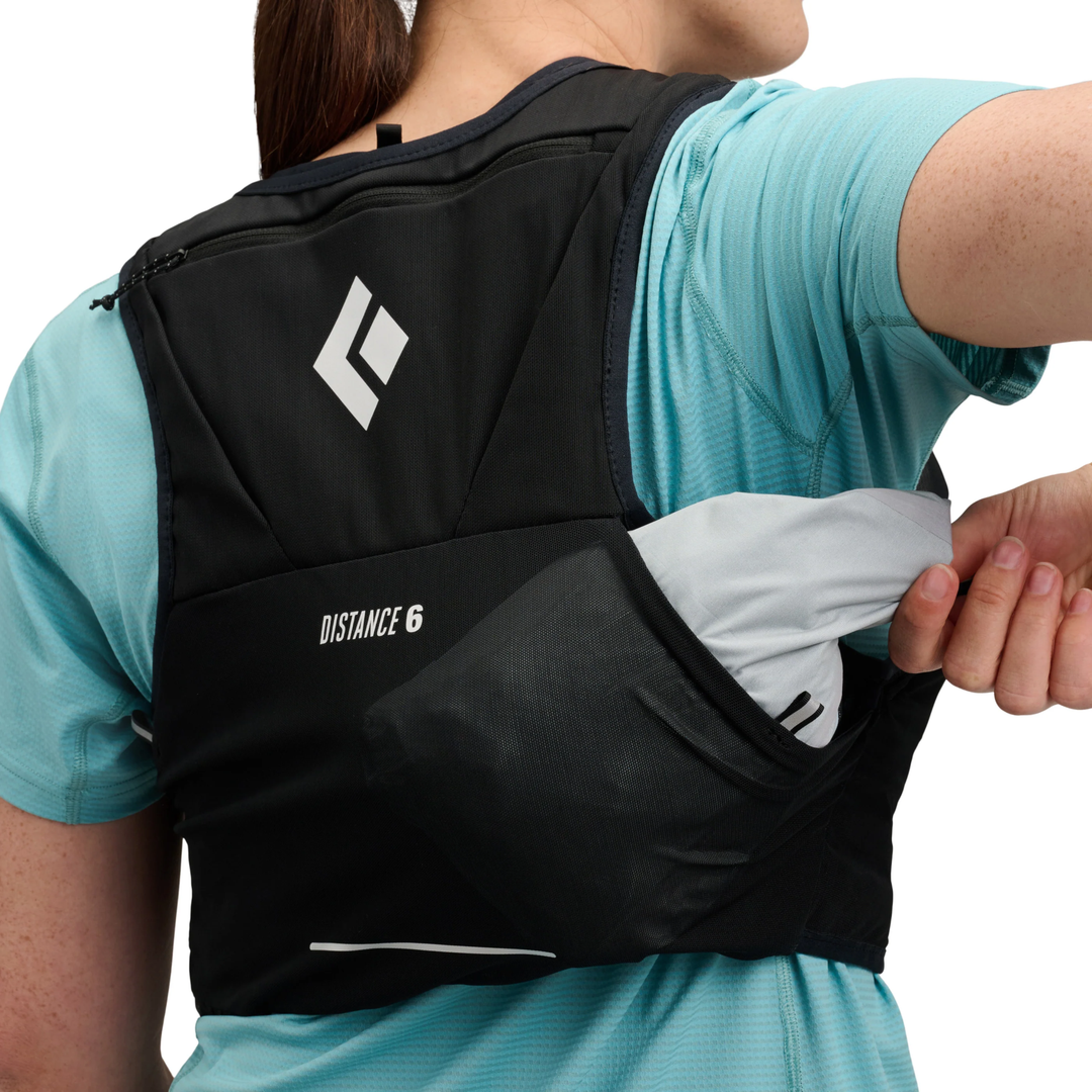 Distance 6 Hydration Vest lightweight breathable running vest with multiple pockets and soft mesh back panel for carrying essentials and soft flasks