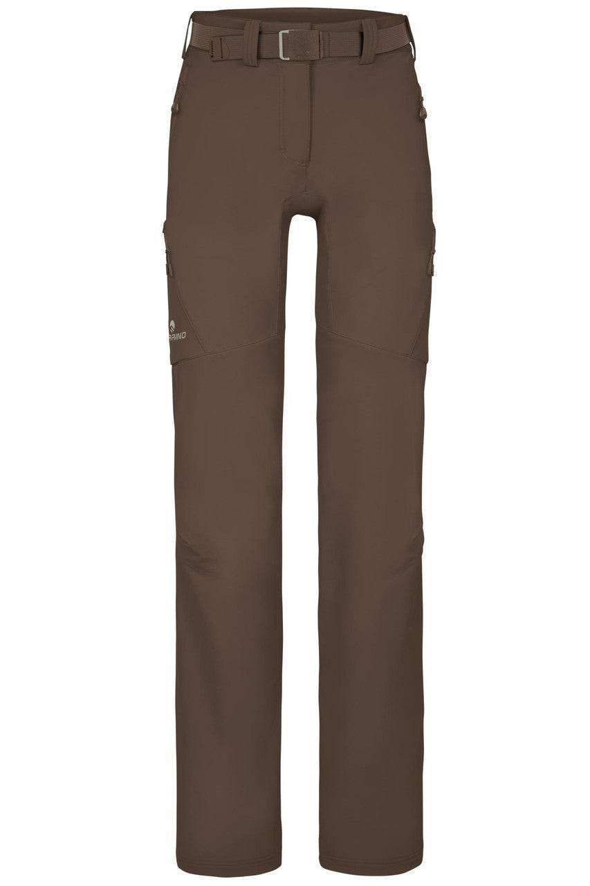 Woman wearing Hervey Winter Pants designed for winter trekking and travel