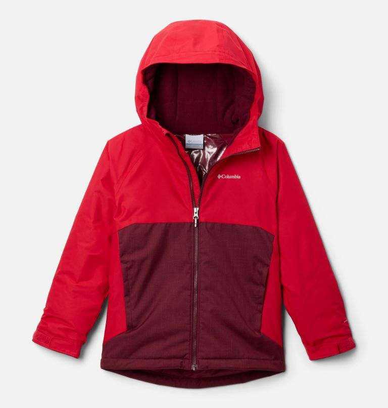 Veste imperméable Alpine Action III pour jeune garçon avec capuche en micropolaire et jupe pare-neige