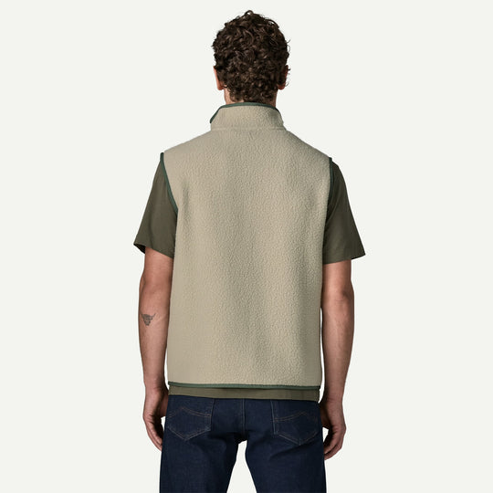 Patagonia M's Retro Pile Vest - Pelican / Canopy Green - foto 3