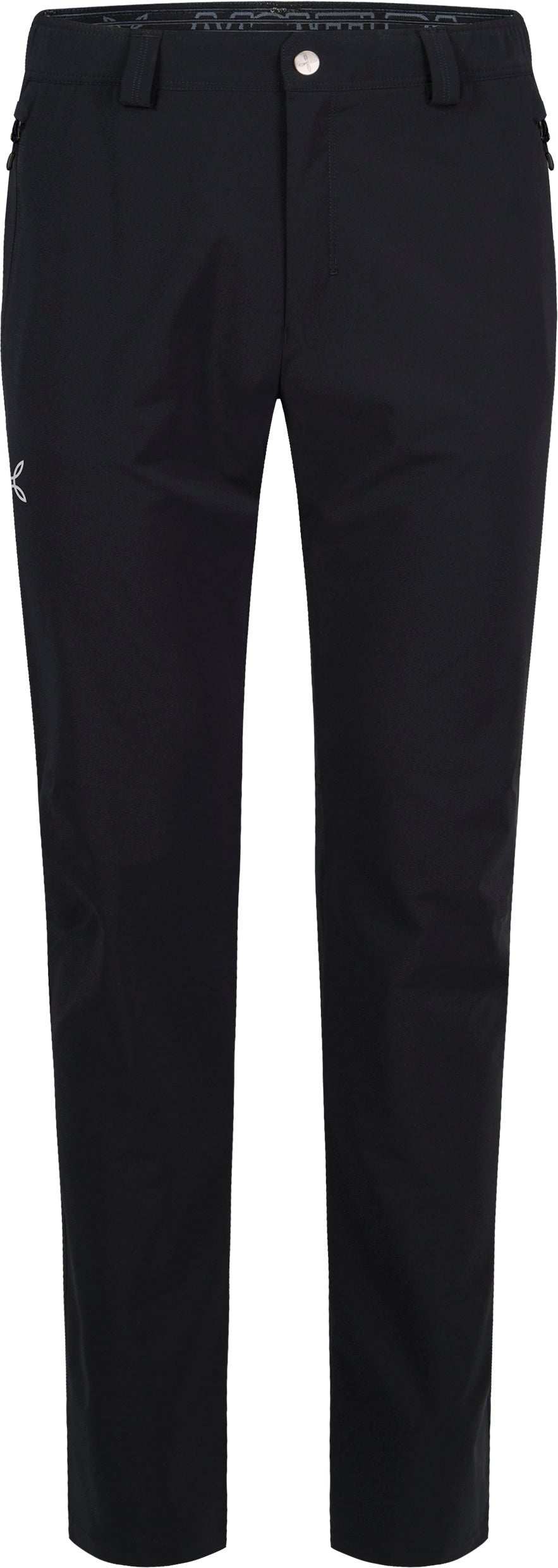 Manghen Pants for outdoor activities, nylon stretch, black.