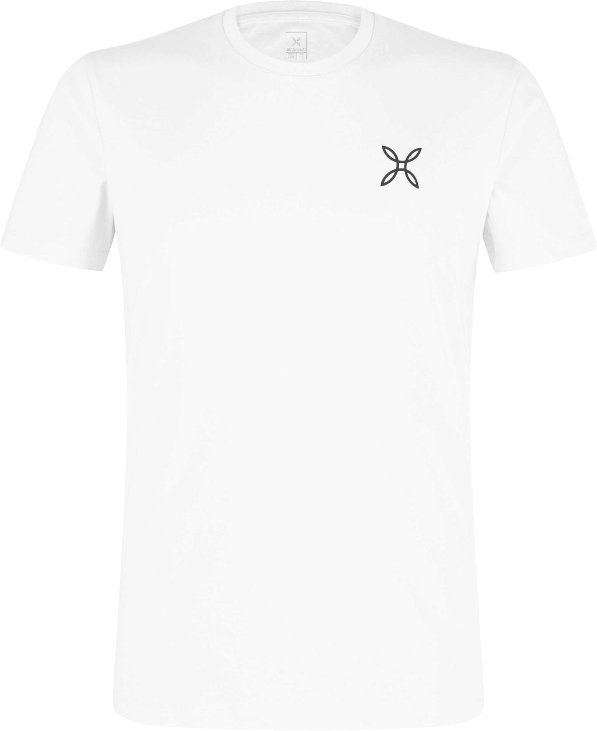 Balance men's T-shirt in organic cotton with rock print of balancing rocks.
