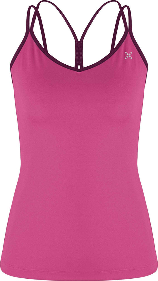 Canotta donna tecnica in nylon elasticizzato per attività aerobiche e outdoor ad alta intensità