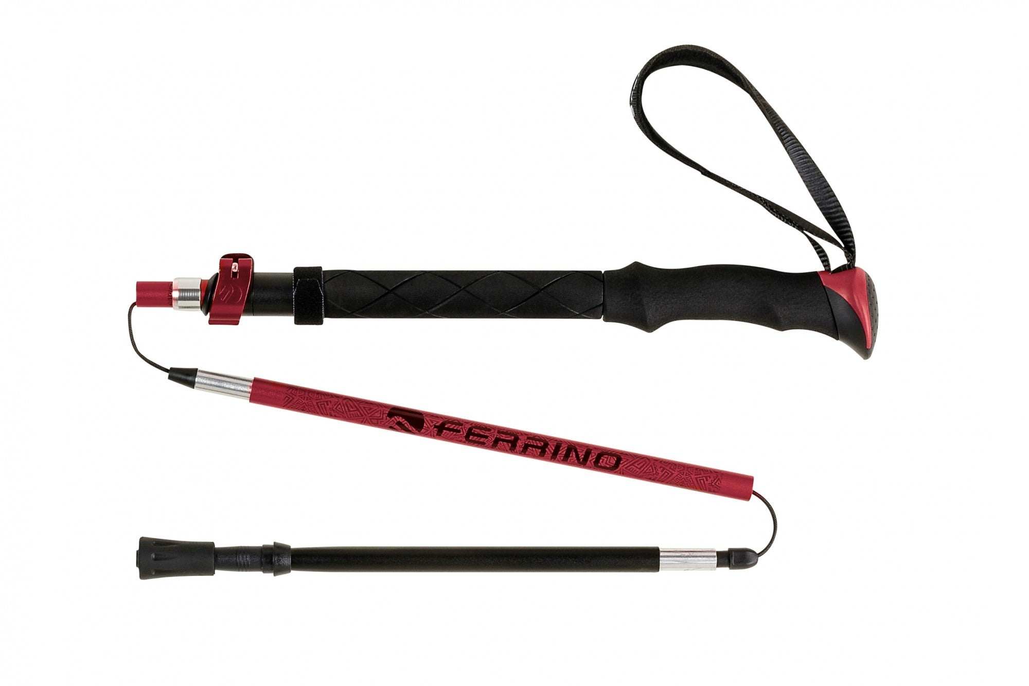 Bastoncini trekking Spantik telescopici leggeri in alluminio con punta in tungsteno e manopola antiscivolo, ideali per trekking e trail running.
