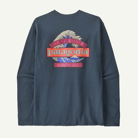 M's L/S Great Waves Responsibili-Tee