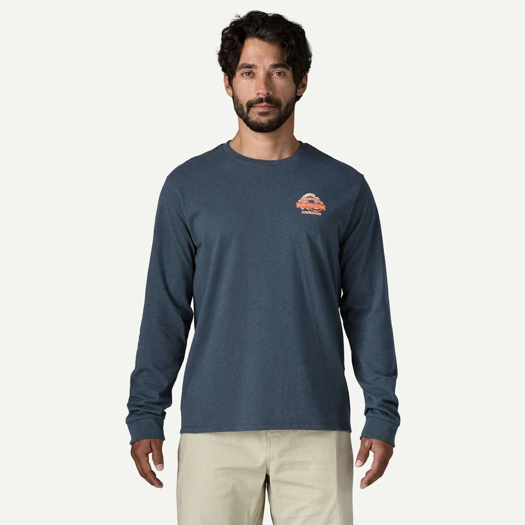 M's L/S Great Waves Responsibili-Tee
