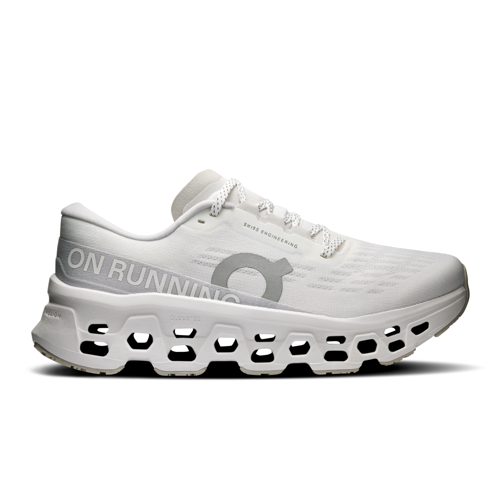 Sneakers Cloudmonster 3 W bianche e grigie con lacci bianchi