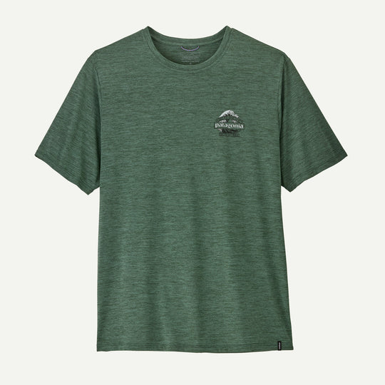 Patagonia Men's Capilene Cool Daily Shirt Great Waves Canopy Green - dettaglio