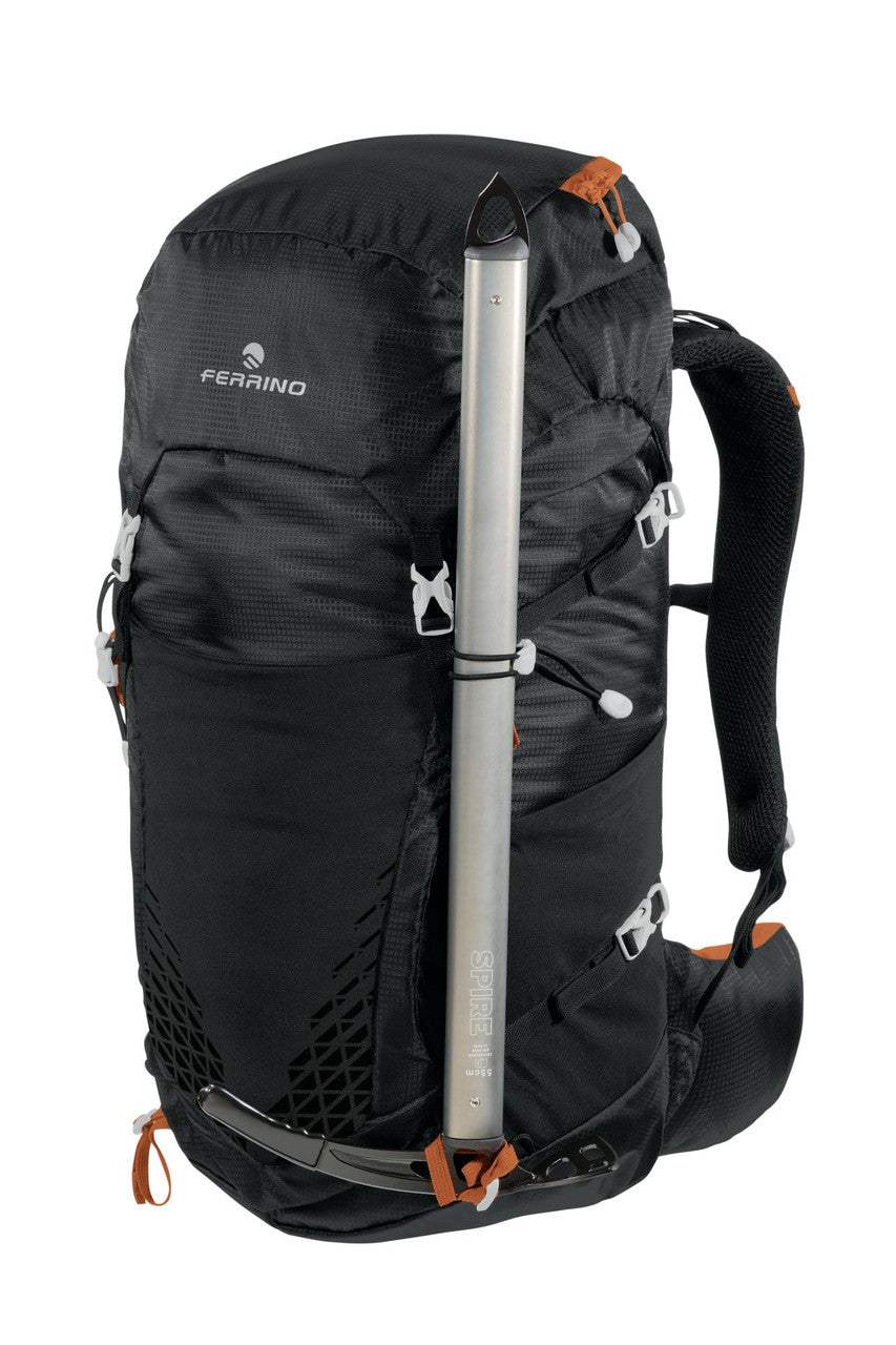 Zaino Agile 45 di colore nero con cerniere robuste e design ergonomico