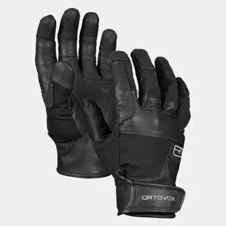 Mountain Guide GLOVE robust leather climbing glove with seamless fingertips and adjustable wrist strap