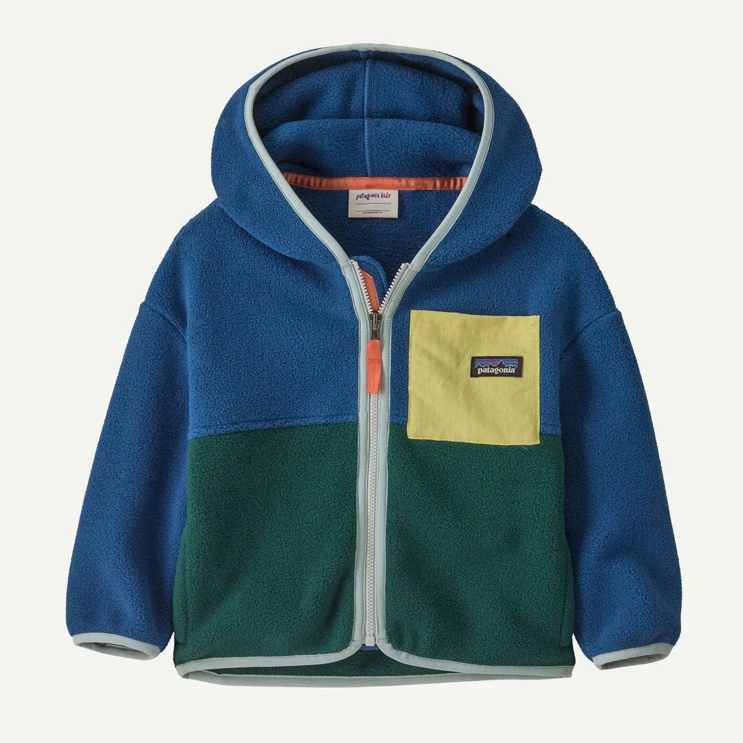 Giacca con cappuccio Baby Synch Hoody in pile di poliestere riciclato per bambini, calda e resistente