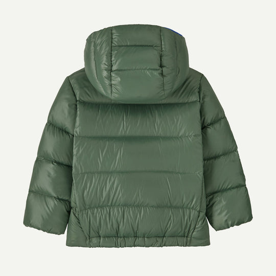 Patagonia Baby Hi-Loft Down Sweater Hoody Canopy Green - retro