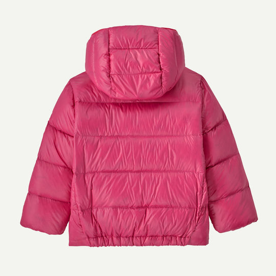 Patagonia Baby Hi-Loft Down Sweater Hoody Punchy Pink - retro