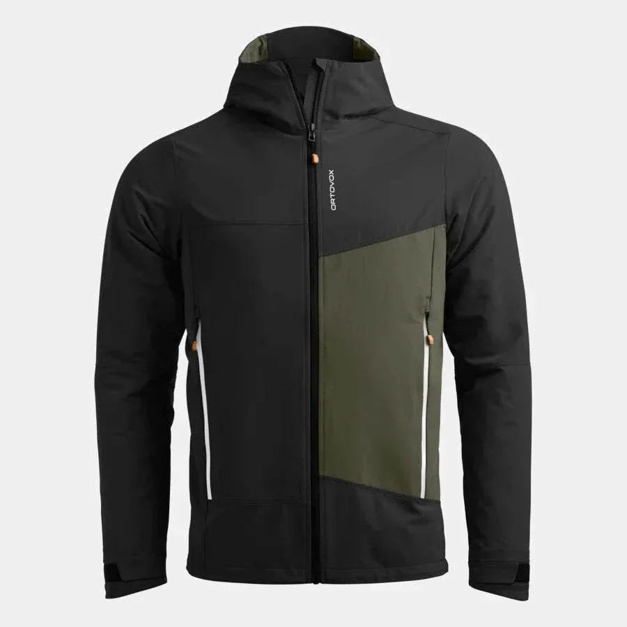 Seceda technical softshell jacket with Merino Shield Tec fabric, resistant, elastic and water-repellent for alpine excursions