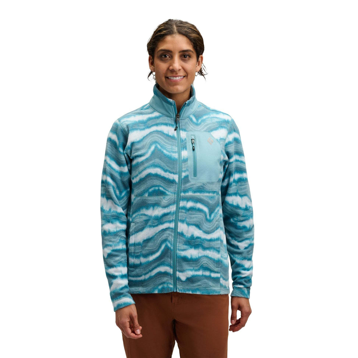 Black Diamond Women's Rift Full-Zip Fleece Jacket Quartzite/Glacier - vista principale