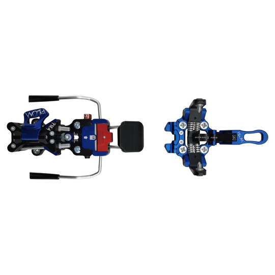 Pika ski binding with stopper brakes, 90mm width, versatile and easy-to-use.