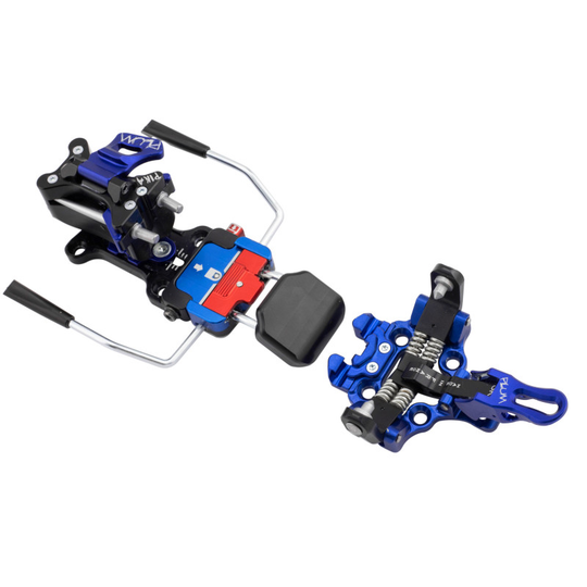 Pika ski binding with 90 mm stopper attachment.