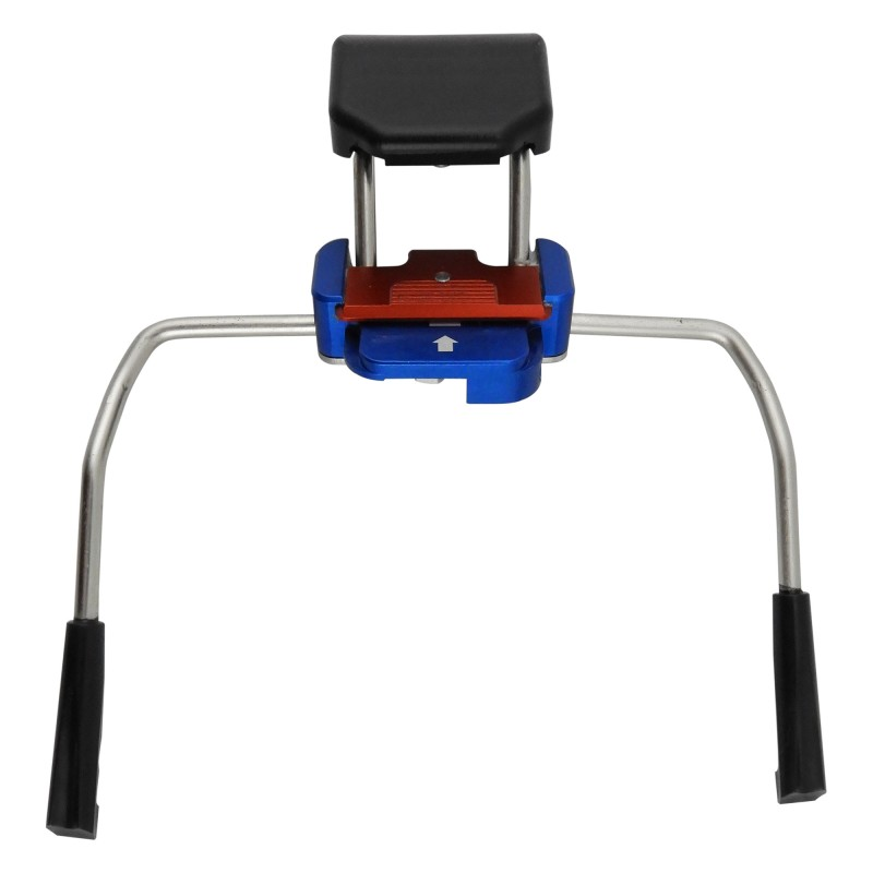 Pika + Stopper ski bindings with 90mm brake attachment.