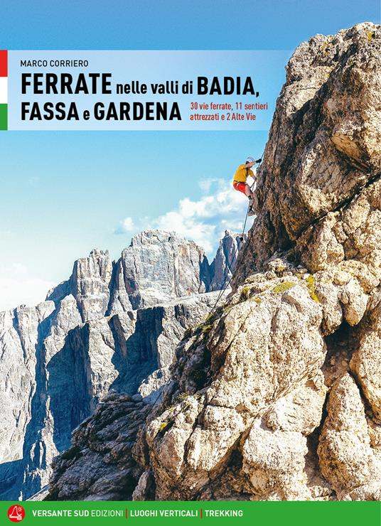 Couverture Ferrate dans les vallées de Badia Fassa et Gardena, italien - ISBN 9788855471206