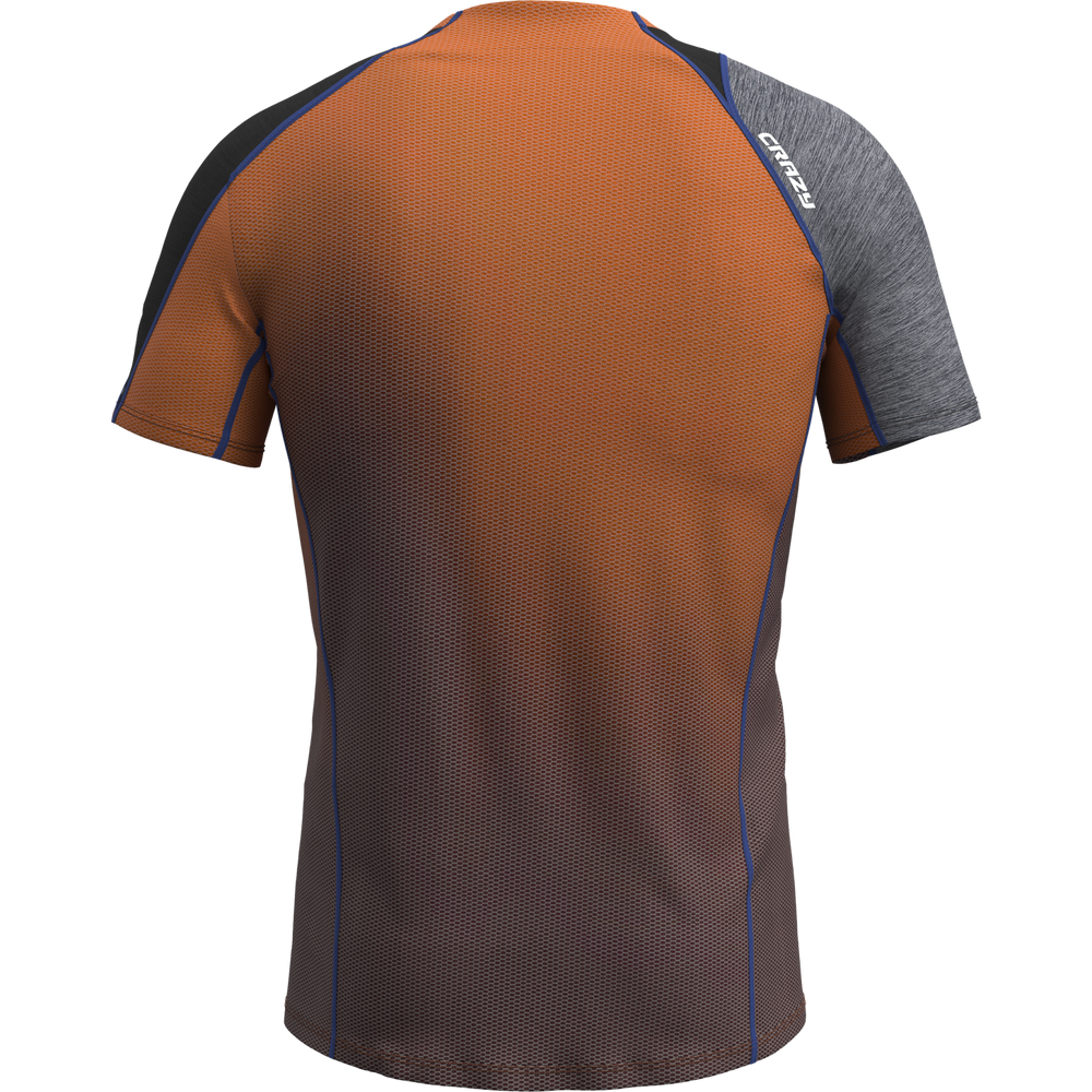 T-shirt tecnica traspirante con design asimmetrico e inserti in Graphene per alta montagna