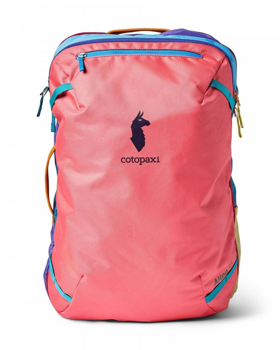 Zaino Allpa 35L Travel Pack nero in tessuto riciclato, design unico e funzionale, capacità 35L, con cerniere sicurezza antifurto e tasche multiple.