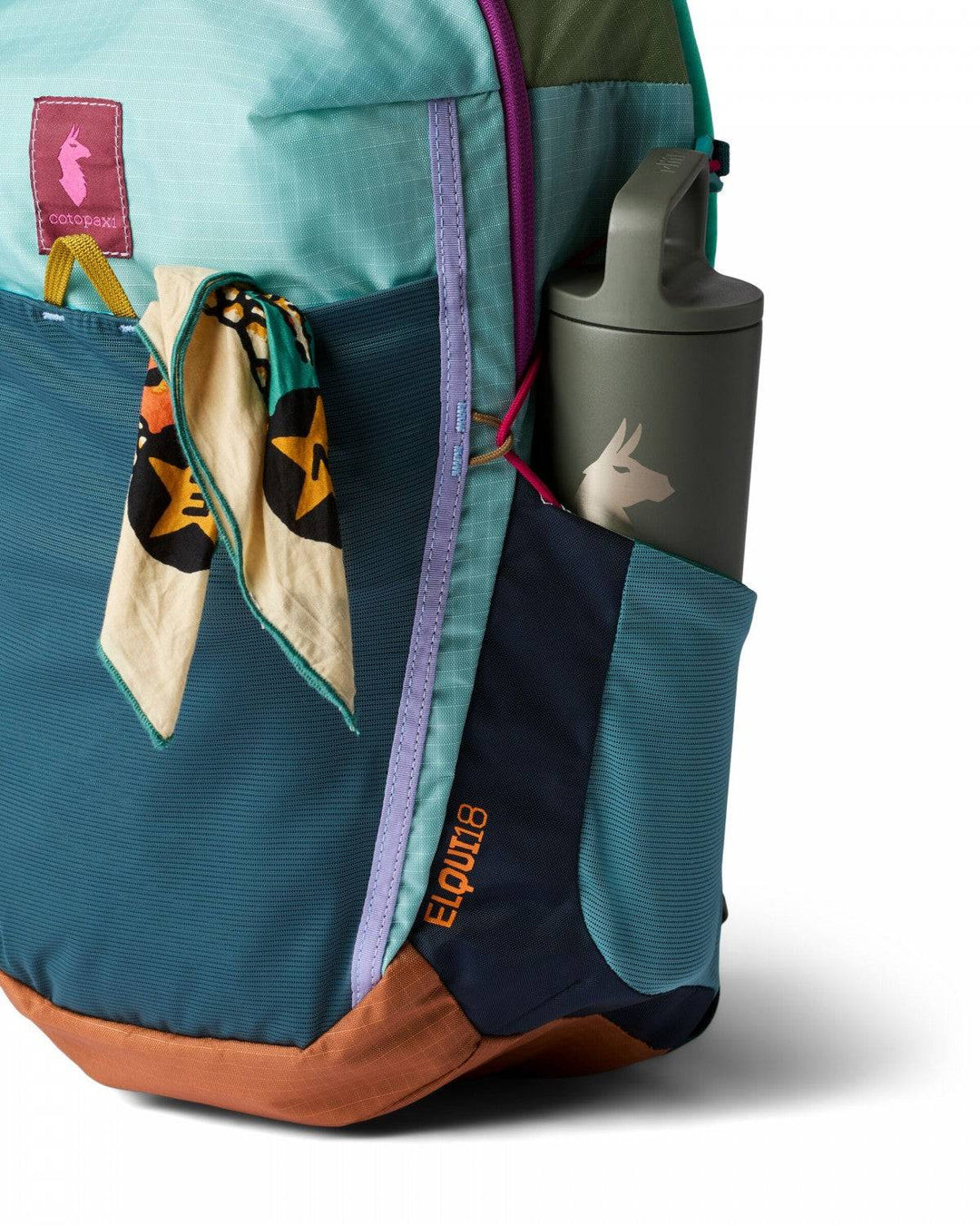 Elqui 18L zaino escursionismo leggero in nylon riciclato con tasche multiple e sacca idratazione integrata