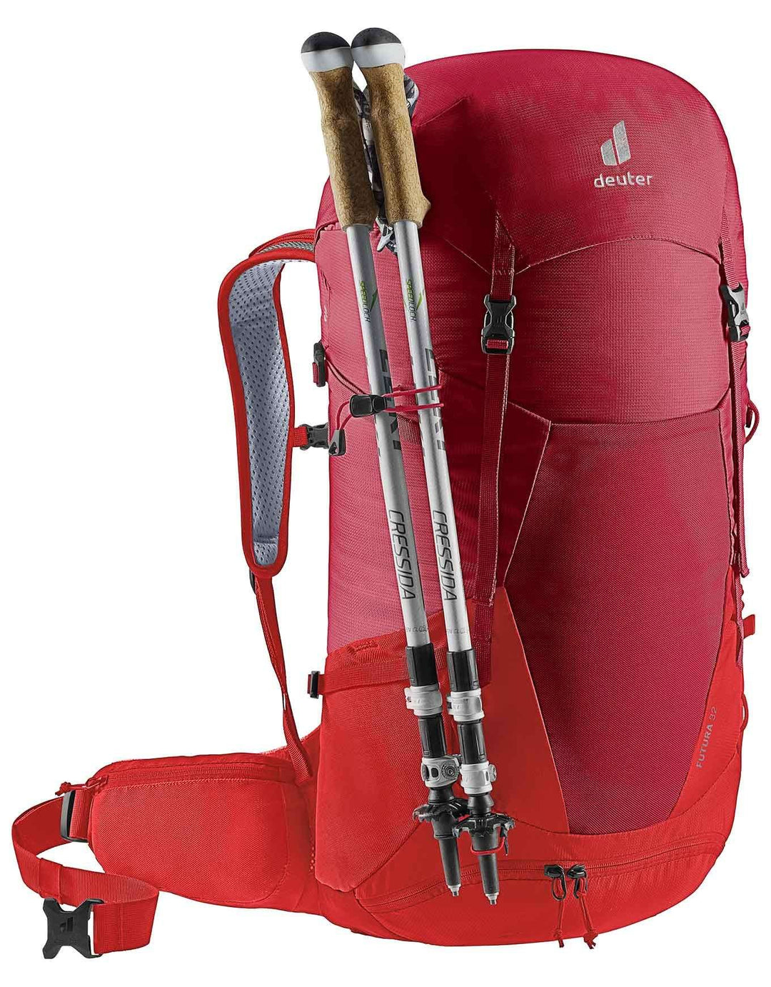 Futura 32 ergonomic women's hiking backpack with Aircomfort Sensic Pro ventilation and multiple compartments