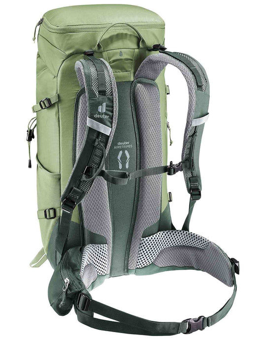 Deuter Guide Lite 30 trekking backpack with 30L capacity, adjustable straps, and Airstripes ventilation system