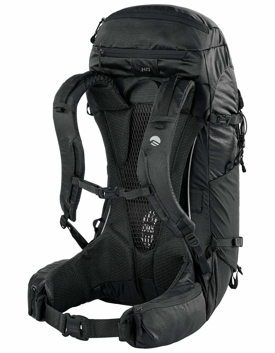 Zaino Finisterre 40 in poliestere riciclato con sistema Dry Net e tasche multiple per trekking